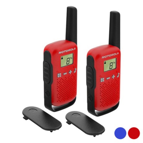 Walkie-Talkie Motorola T42 Dual 1,3" LCD 4 km (2 pcs) - Czerwony