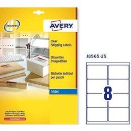 Etykiety samoprzylepne Avery 99,1 x 67,7 mm Przezroczysty