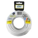 Kabel do koaksialnej Antena TV EDM 28098 Biały 20 m 3 x 1,5 mm