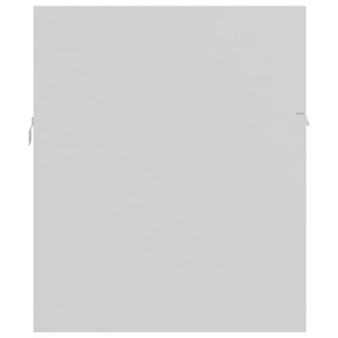 2-częściowy zestaw mebli łazienkowych, biały, płyta wiórowa