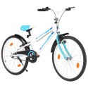Rower dla dzieci, 24 cale, niebiesko-biały