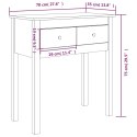 Stolik konsolowy, 70x35x75 cm, lite drewno sosnowe