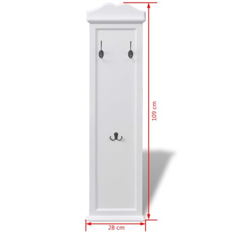 Wieszak na płaszcze, 2 szt., biały Wieszak na płaszcze, 2 szt., biały