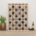 Stojak na wino, 70x33x94 cm, lite drewno sosnowe