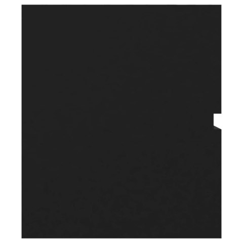 Szafka pod umywalkę, czarna, 90x38,5x45 cm, płyta wiórowa