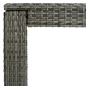 Ogrodowy stolik barowy, szary, 140,5x60,5x110,5 cm, rattan PE