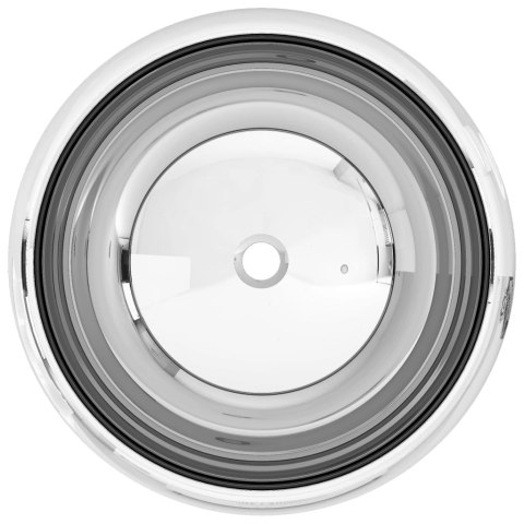 Umywalka, 40 x 15 cm, ceramiczna, srebrna