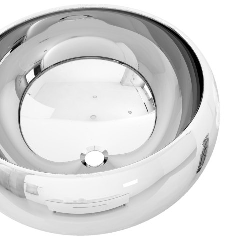 Umywalka, 40 x 15 cm, ceramiczna, srebrna