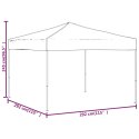Składany namiot imprezowy, taupe, 3x3 m