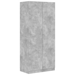 Szafa, betonowa szarość, 90 x 52 x 200 cm, płyta wiórowa