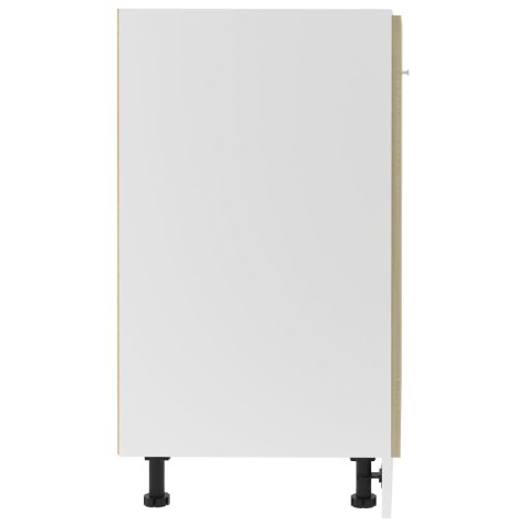 Szafka kuchenna, dąb sonoma, 60x46x81,5 cm, płyta wiórowa