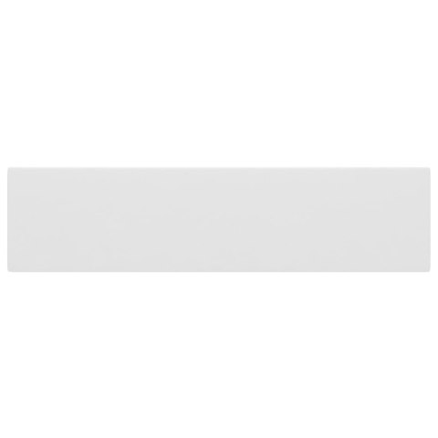 Umywalka z otworem przelewowym, ceramika, matowa biel