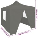 Rozkładany namiot imprezowy z 4 ściankami, 3x3 m, antracytowy