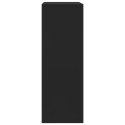 Komoda z 6 szufladami, czarna, 50 x 34 x 96 cm, płyta wiórowa