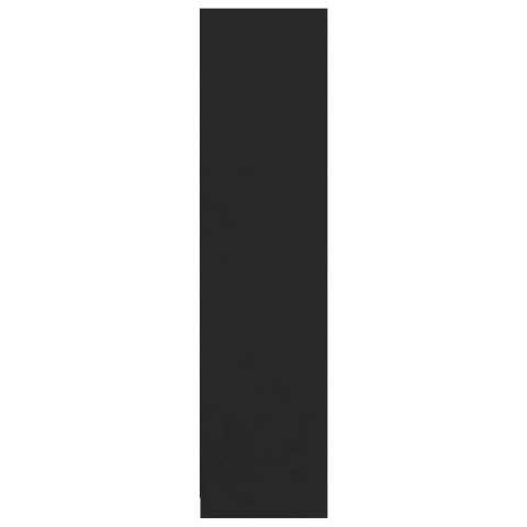 Szafa, czarna, 100x50x200 cm, płyta wiórowa