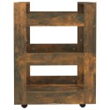 Wózek kuchenny, brązowy dąb 60x45x80 cm materiał drewnopochodny