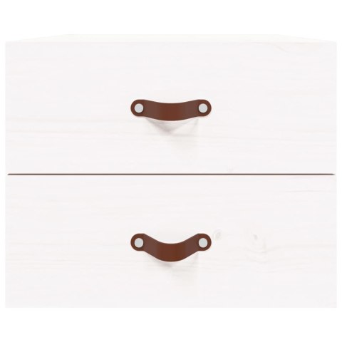 Szafki nocne, wiszące, 2 szt., 50x36x40 cm, biały