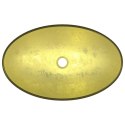 Umywalka ze szkła hartowanego, 54,5x35x15,5 cm, złota