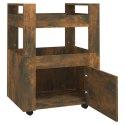 Wózek kuchenny, brązowy dąb 60x45x80 cm materiał drewnopochodny