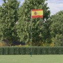 Flaga Hiszpanii z masztem, 5,55 m, aluminium