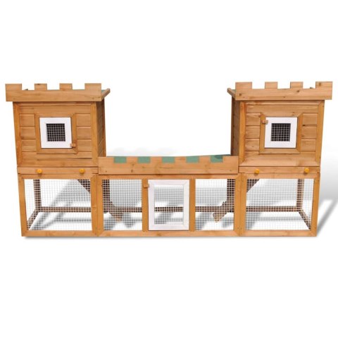 Duża klatka dla królików lub innych zwierząt, 2-poziomowa