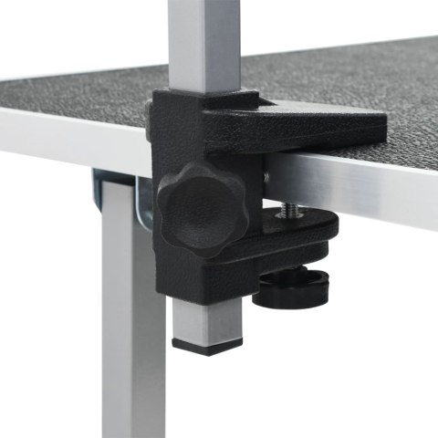 Stół groomerski z dwoma smyczami, regulowany