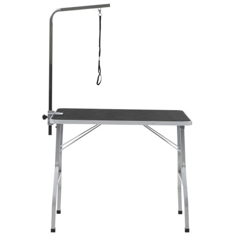 Stół groomerski ze smyczą, regulowany