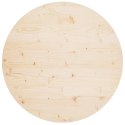 Blat stołu, Ø90x2,5 cm, lite drewno sosnowe