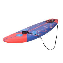 Deska surfingowa, 170 cm, niebiesko-czerwona