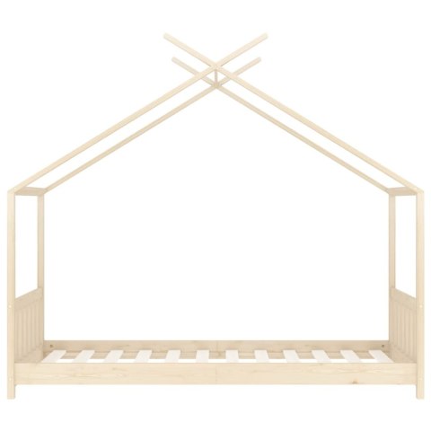 Rama łóżka dziecięcego, lite drewno sosnowe, 70 x 140 cm