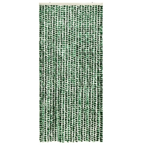 Zasłona przeciwko owadom, zieleń i biel, 90x220 cm, szenil Zasłona przeciwko owadom, zieleń i biel, 90x220 cm, szenil