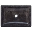Umywalka, czarna, 50x35x10 cm, marmurowa