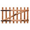 Drewniana furtka, leszczyna, impregnowana, 100x60 cm