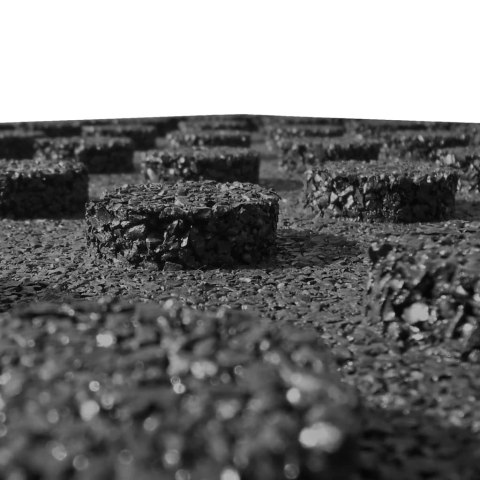 Gumowe płyty, 12 szt., 50 x 50 x 3 cm, czarne