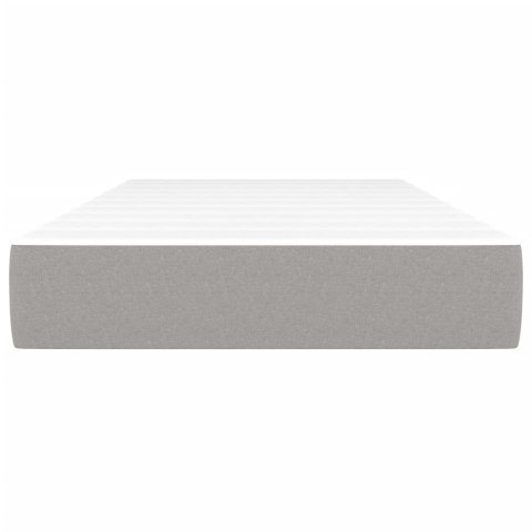 Materac kieszeniowy, jasnoszary, 90x200x20 cm, tkanina