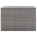 Skrzynia ogrodowa, szara, 150 x 100 x 100 cm, rattan PE