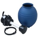 Piaskowy filtr basenowy z zaworem 4 drożnym, niebieski, 300 mm