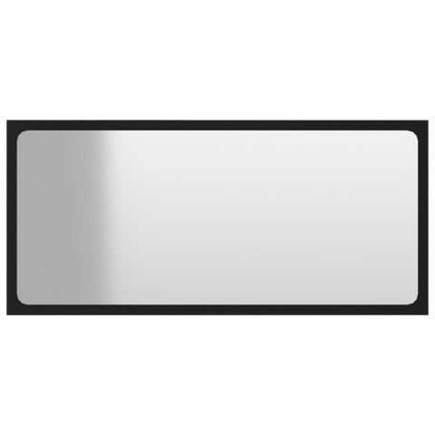 2-częściowy zestaw mebli łazienkowych, czarny, płyta wiórowa