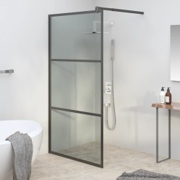 Ścianka prysznicowa, 100x195cm, przyciemniane szkło ESG, czarna