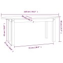 Stolik kawowy, 110x55x45 cm, lite drewno sosnowe