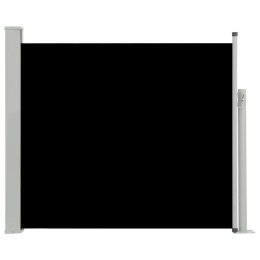 Wysuwana markiza boczna na taras, 100 x 300 cm, czarna