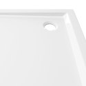 Kwadratowy brodzik prysznicowy, ABS, biały, 80x80 cm