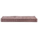 Poduszka na podłogę lub paletę, bawełna, 120x80x10 cm, taupe