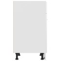 Szafka z szufladą, wysoki połysk, biała, 60x46x81,5 cm, płyta