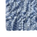 Zasłona na owady, niebieski, szarość i biel, 100x220 cm, szenil