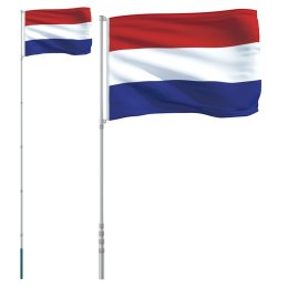 Flaga Holandii z masztem, 5,55 m, aluminium