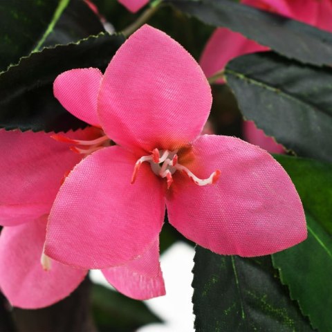 Sztuczny rododendron z doniczką, 155 cm, zielony i różowy Sztuczny rododendron z doniczką, 155 cm, zielony i różowy