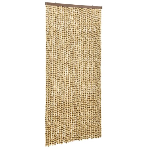 Zasłona przeciwko owadom, beż i brąz, 100x220 cm, szenil Zasłona przeciwko owadom, beż i brąz, 100x220 cm, szenil