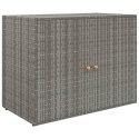 Szafka ogrodowa, szara, 100x55,5x80 cm, rattan PE