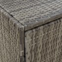 Szafka ogrodowa, szara, 100x55,5x80 cm, rattan PE